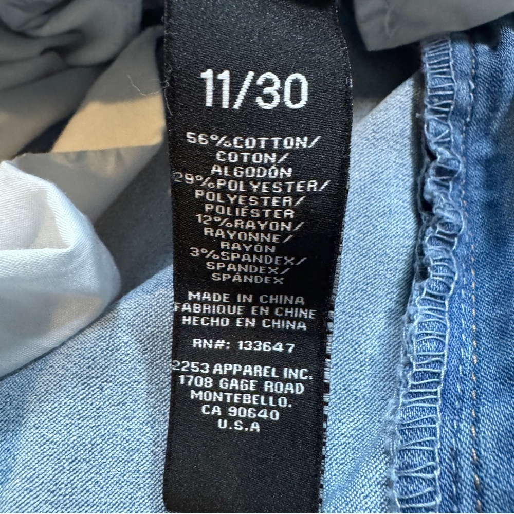 BCBGeneration High Rise Trouser Wide Leg Jeans - Size 11/30 - Picture 14 of 16